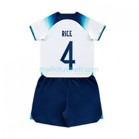 Maillot de Foot Angleterre Rice 4 Domicile Coupe du monde 2022 - Enfant